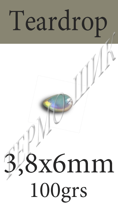  Color-Stone Teardrop 3,8x6mm